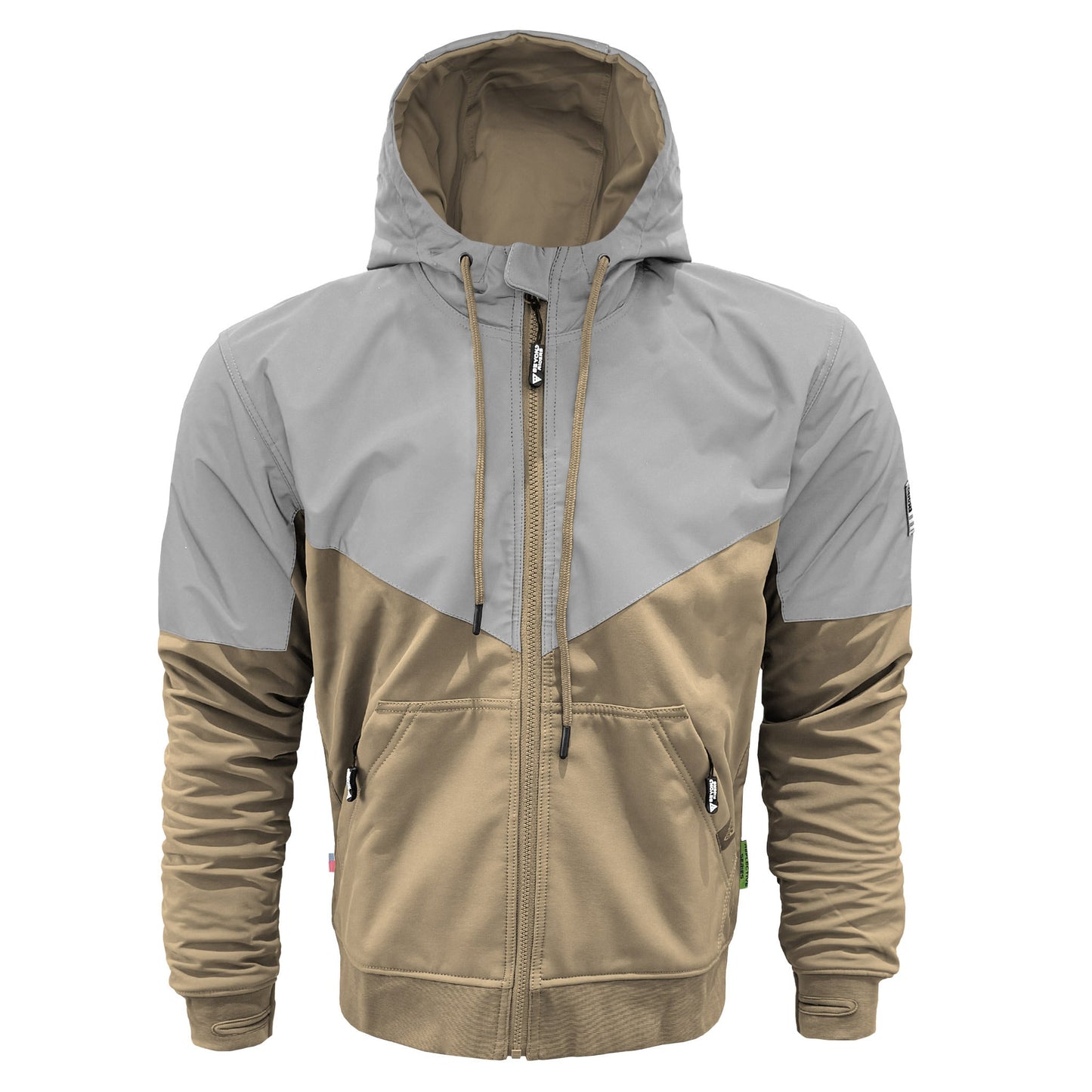 SoftShell Reflective Khaki Eclipse Hoodie
