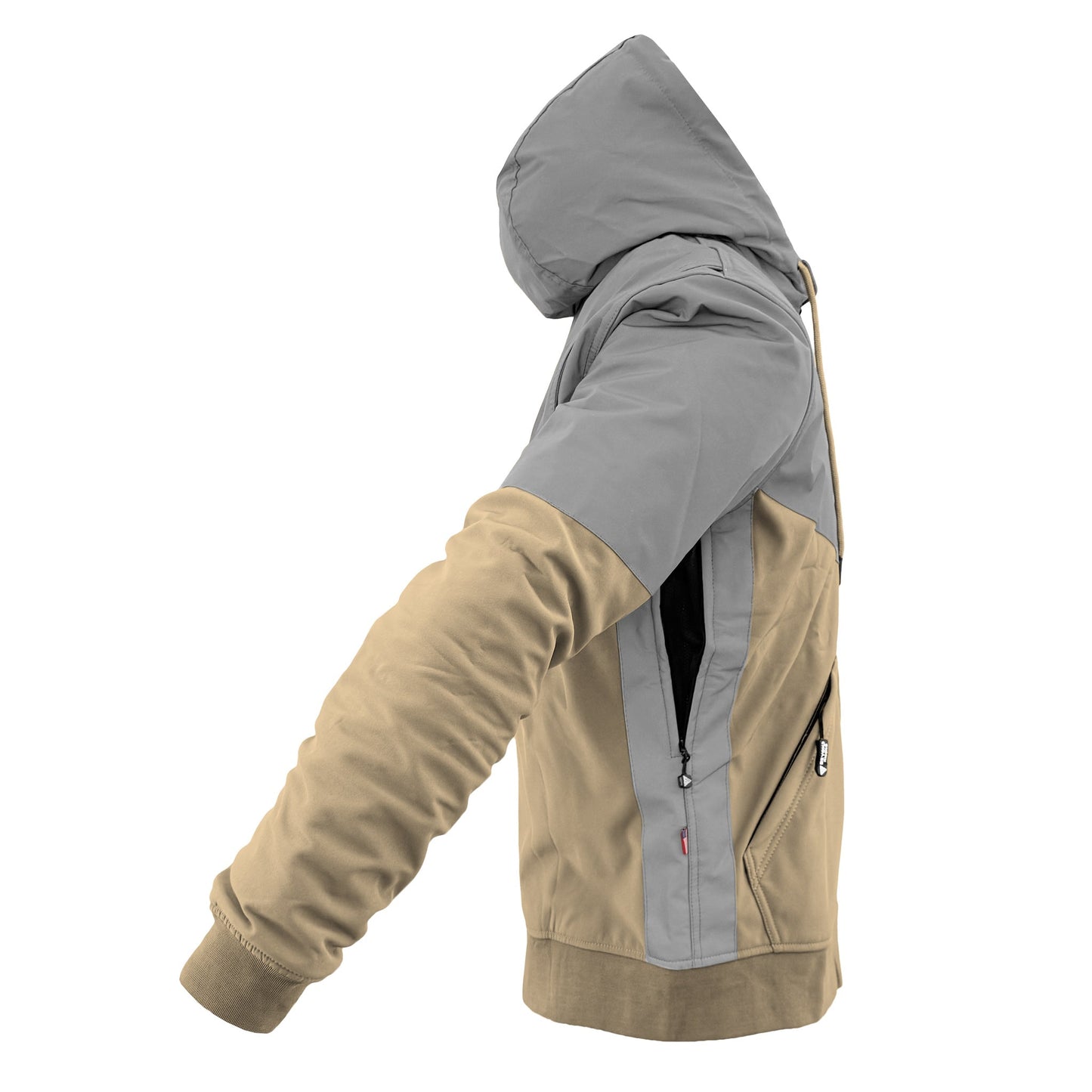 SoftShell Reflective Khaki Eclipse Hoodie