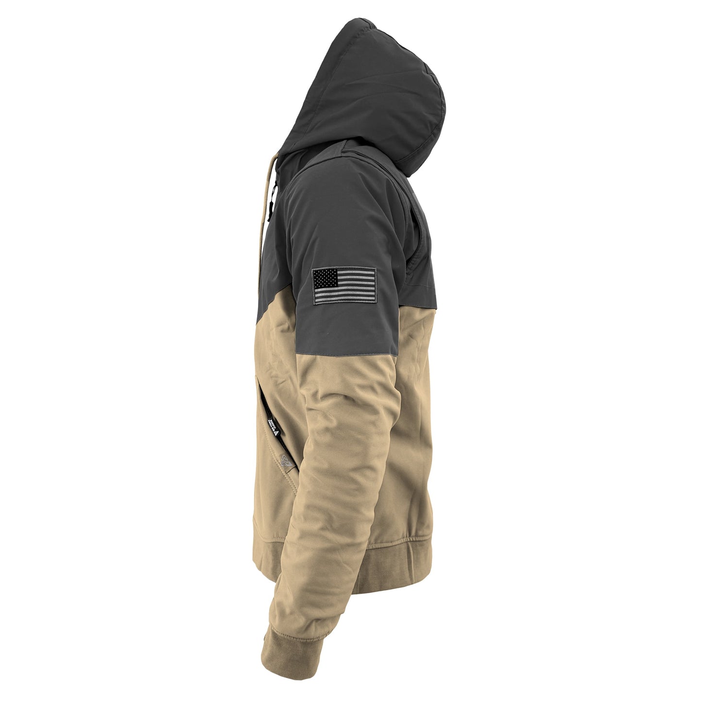SoftShell Reflective Khaki Nebula Hoodie
