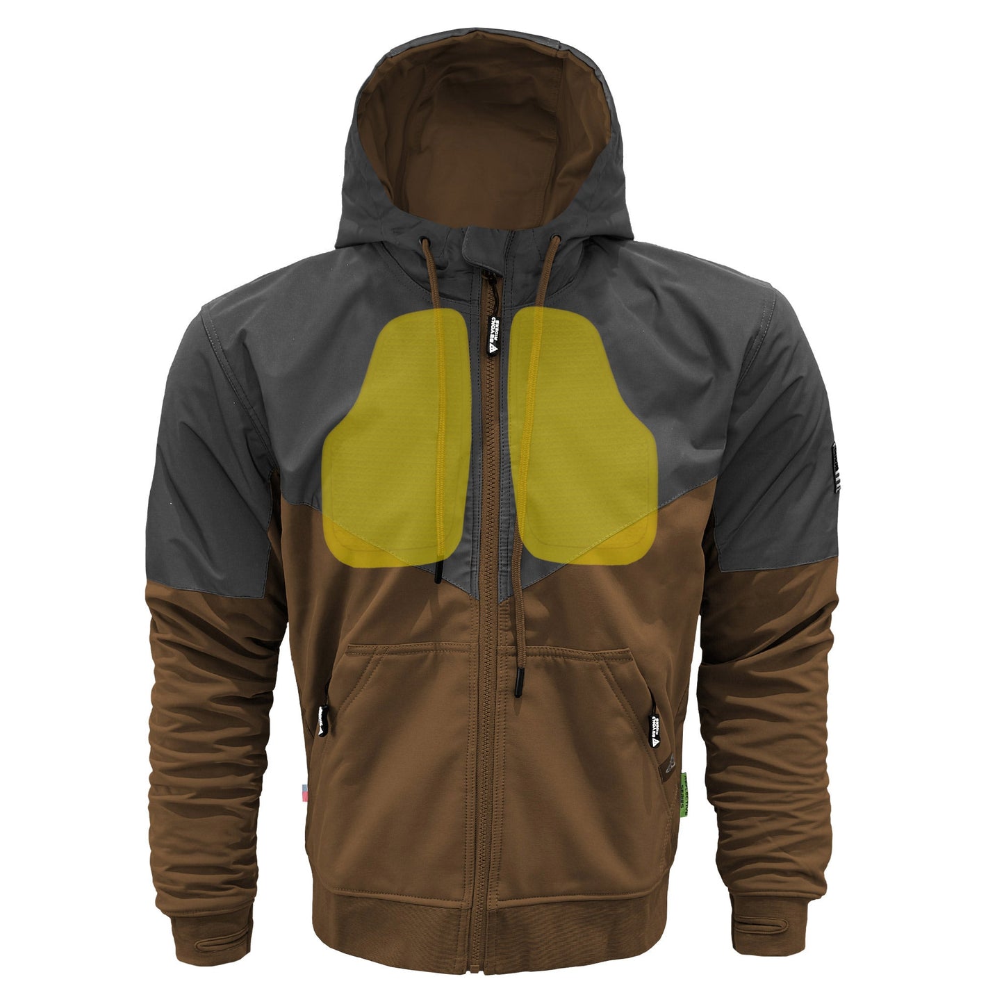 SoftShell Reflective Light Brown Nebula Hoodie