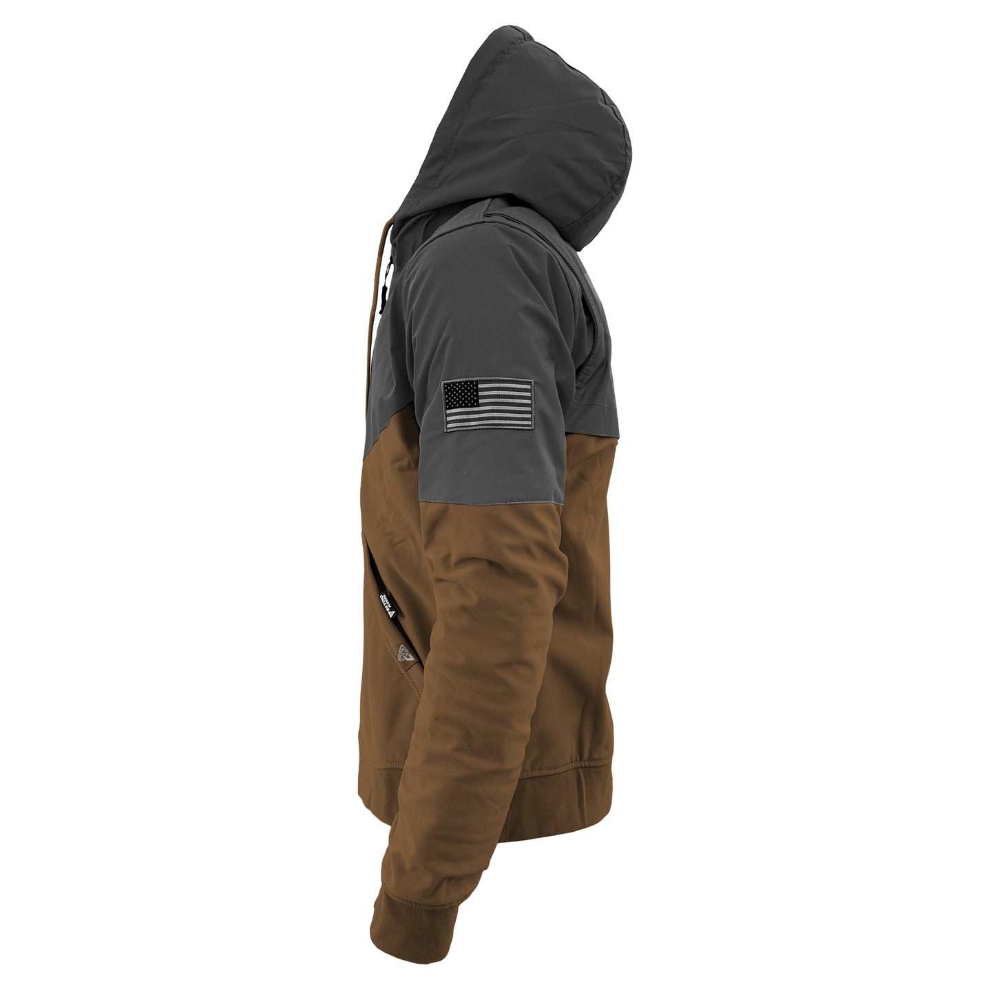 SoftShell Reflective Light Brown Nebula Hoodie