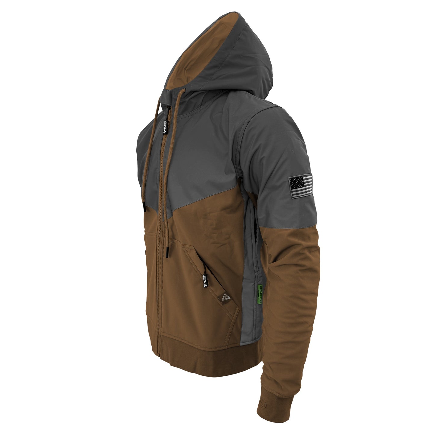 SoftShell Reflective Light Brown Nebula Hoodie