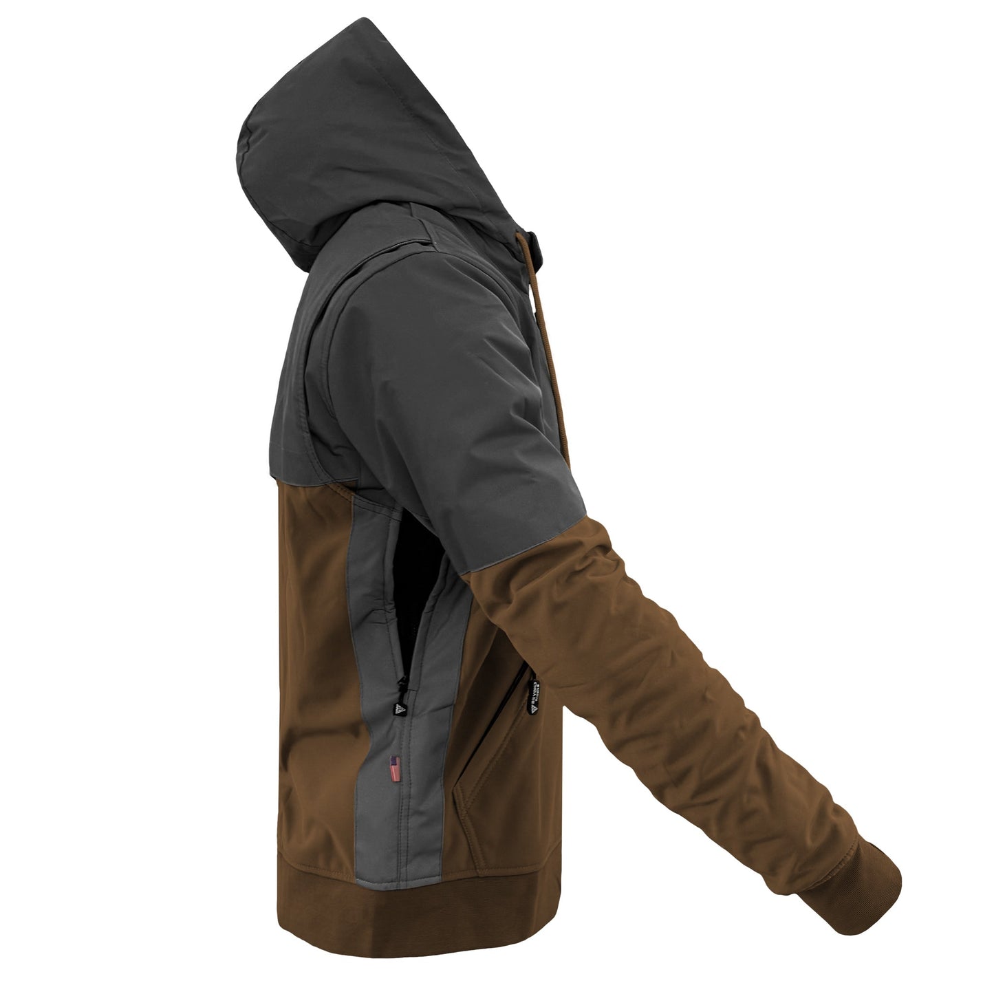 SoftShell Reflective Light Brown Nebula Hoodie