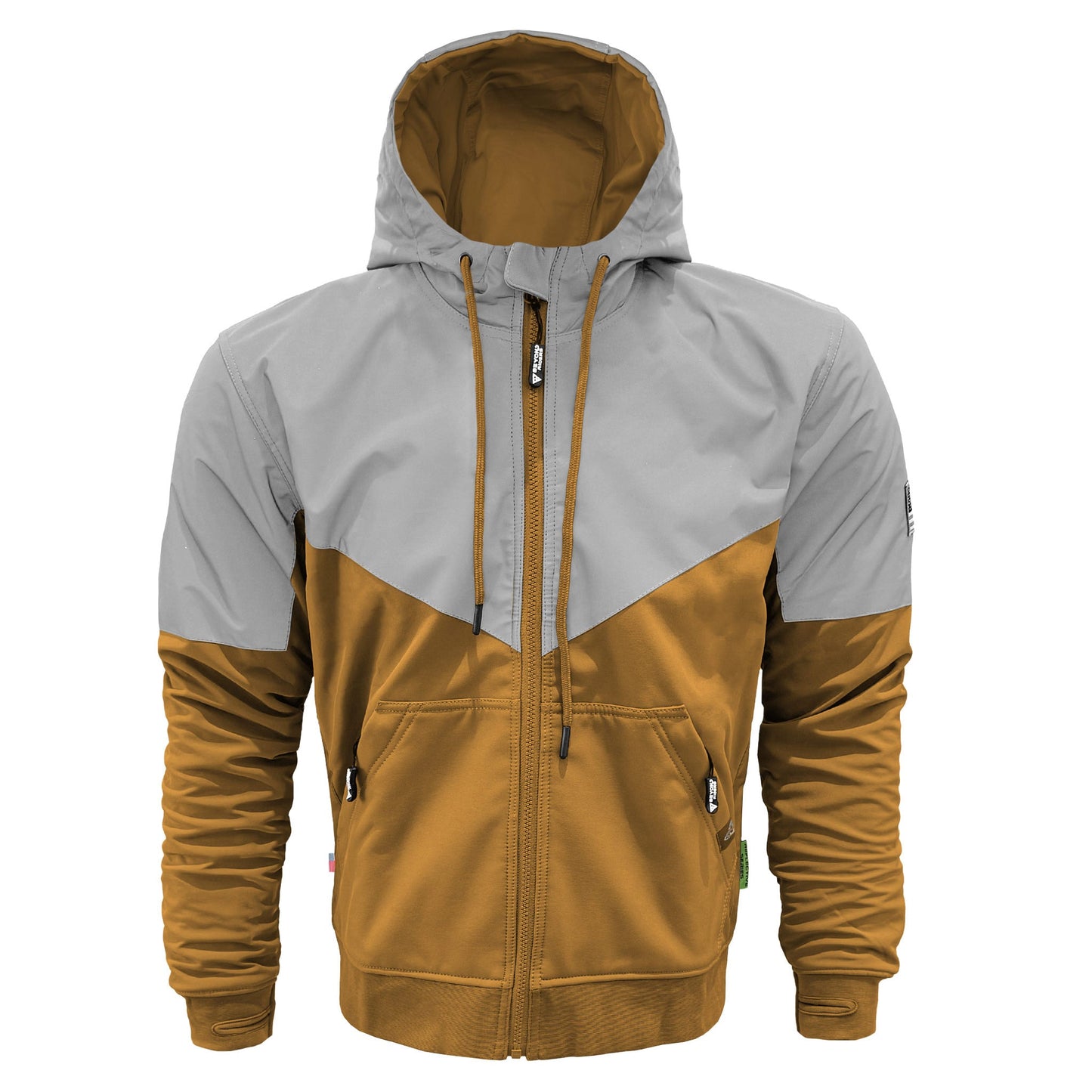 SoftShell Reflective Mustard Eclipse Hoodie