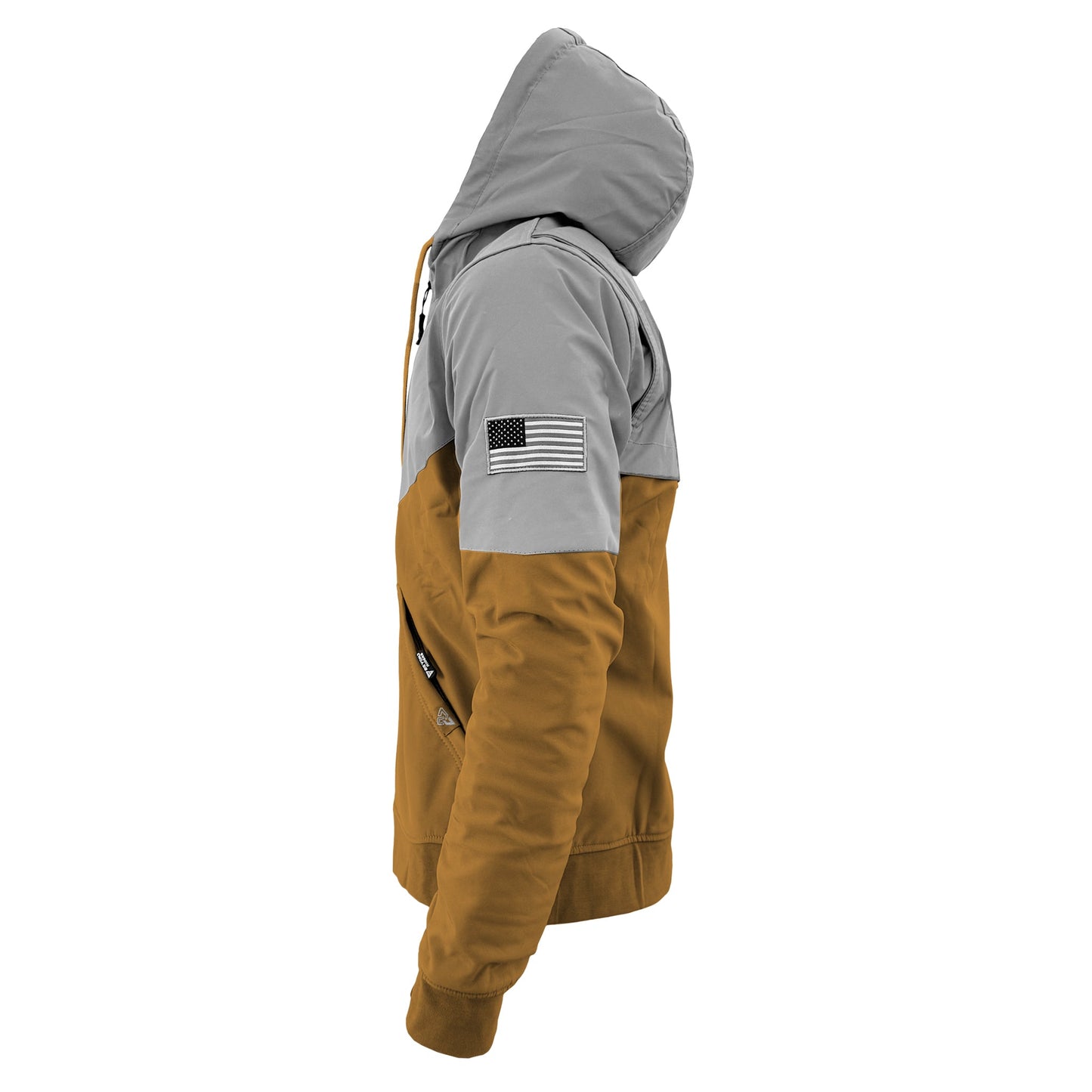 SoftShell Reflective Mustard Eclipse Hoodie