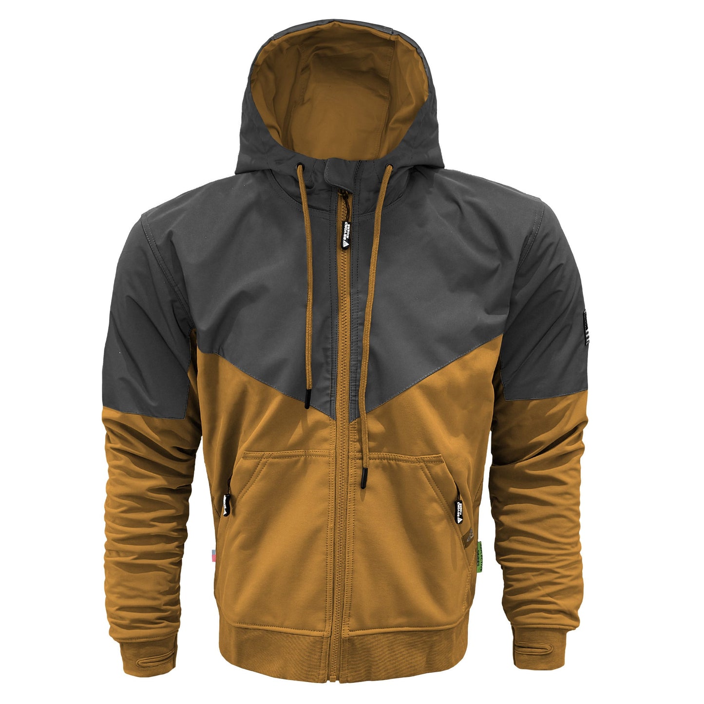 SoftShell Reflective Mustard Nebula Hoodie
