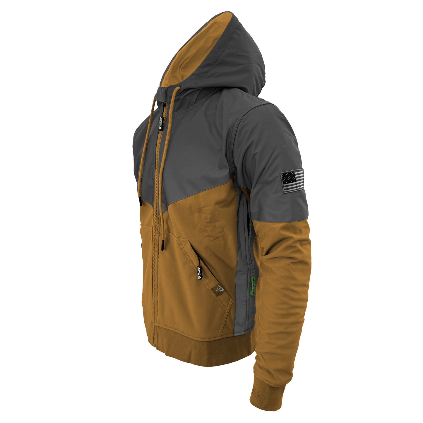 SoftShell Reflective Mustard Nebula Hoodie