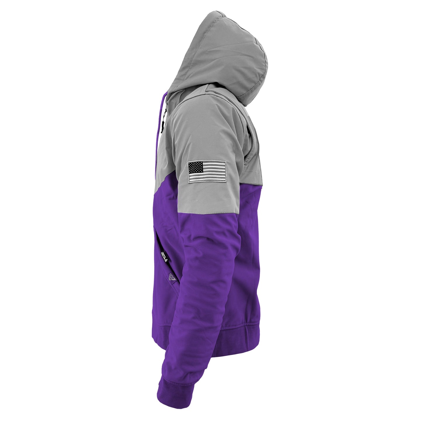 SoftShell Reflective Purple Eclipse Hoodie