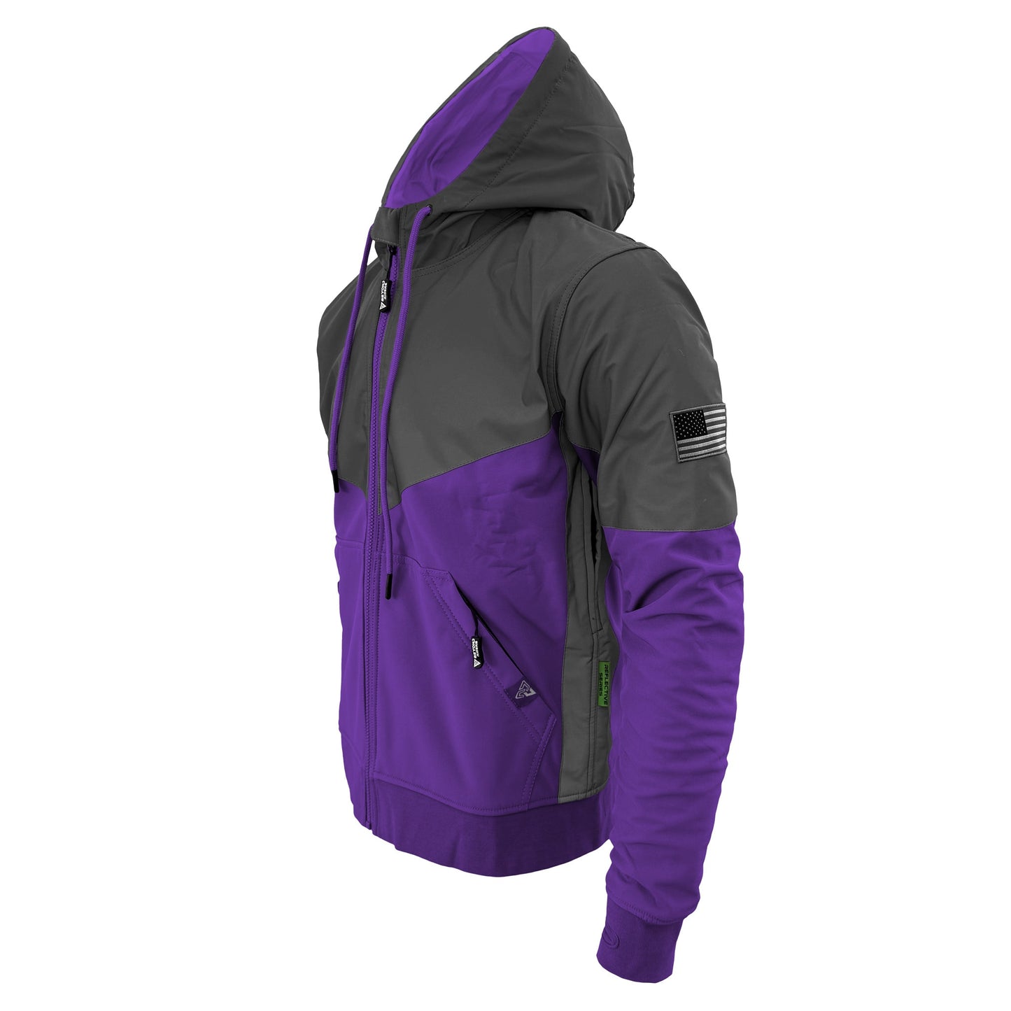 SoftShell Reflective Purple Nebula Hoodie