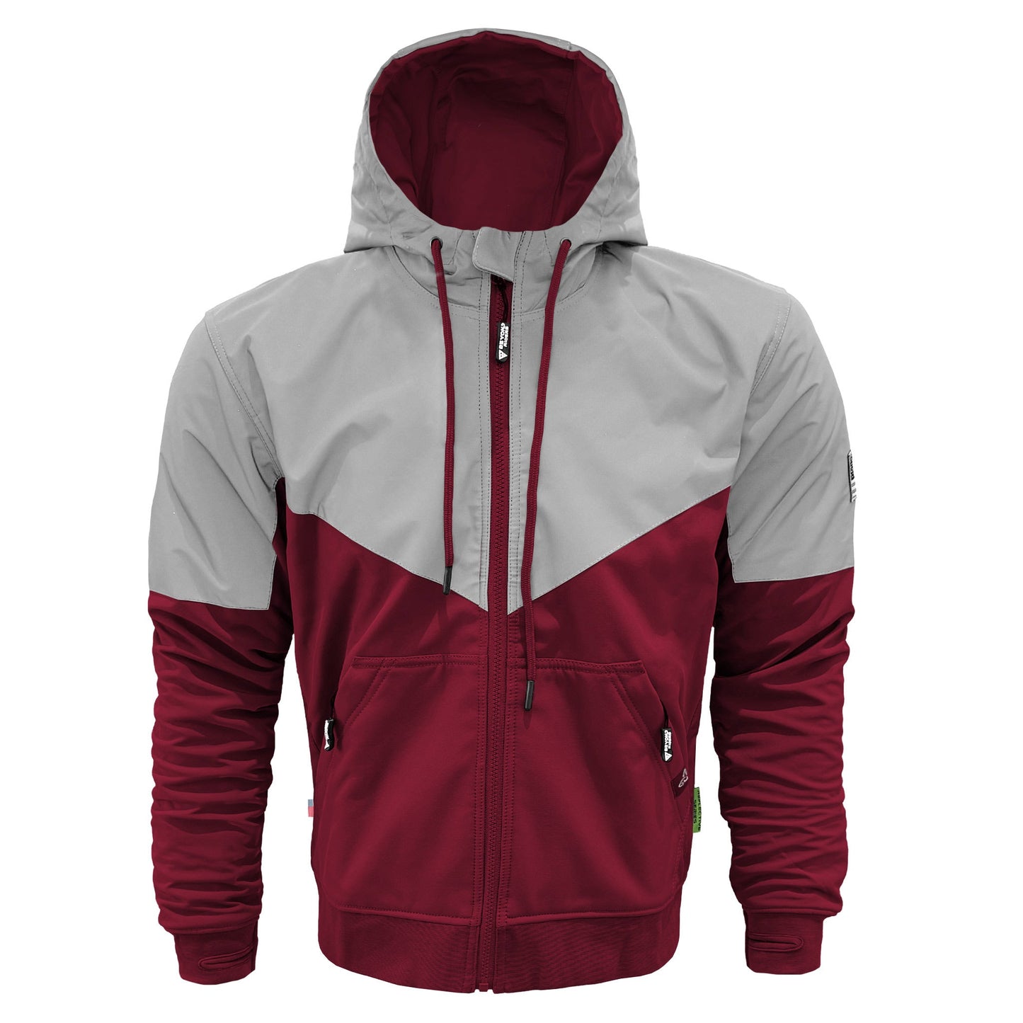 SoftShell Reflective Red Maroon Eclipse Hoodie