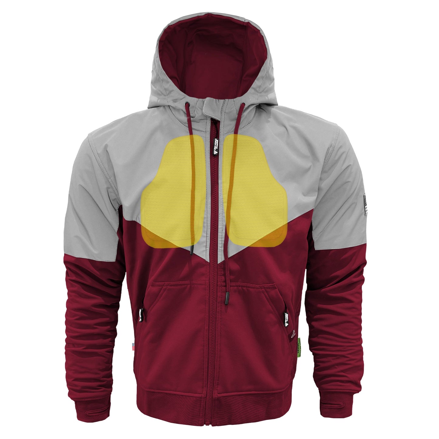SoftShell Reflective Red Maroon Eclipse Hoodie