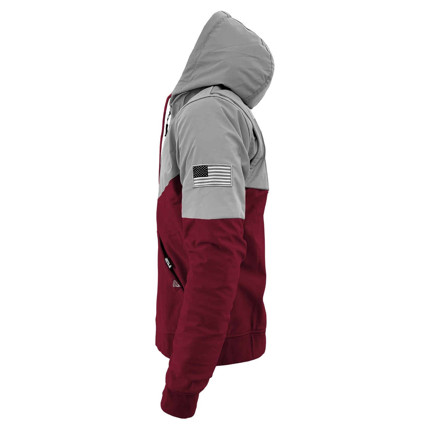SoftShell Reflective Red Maroon Eclipse Hoodie