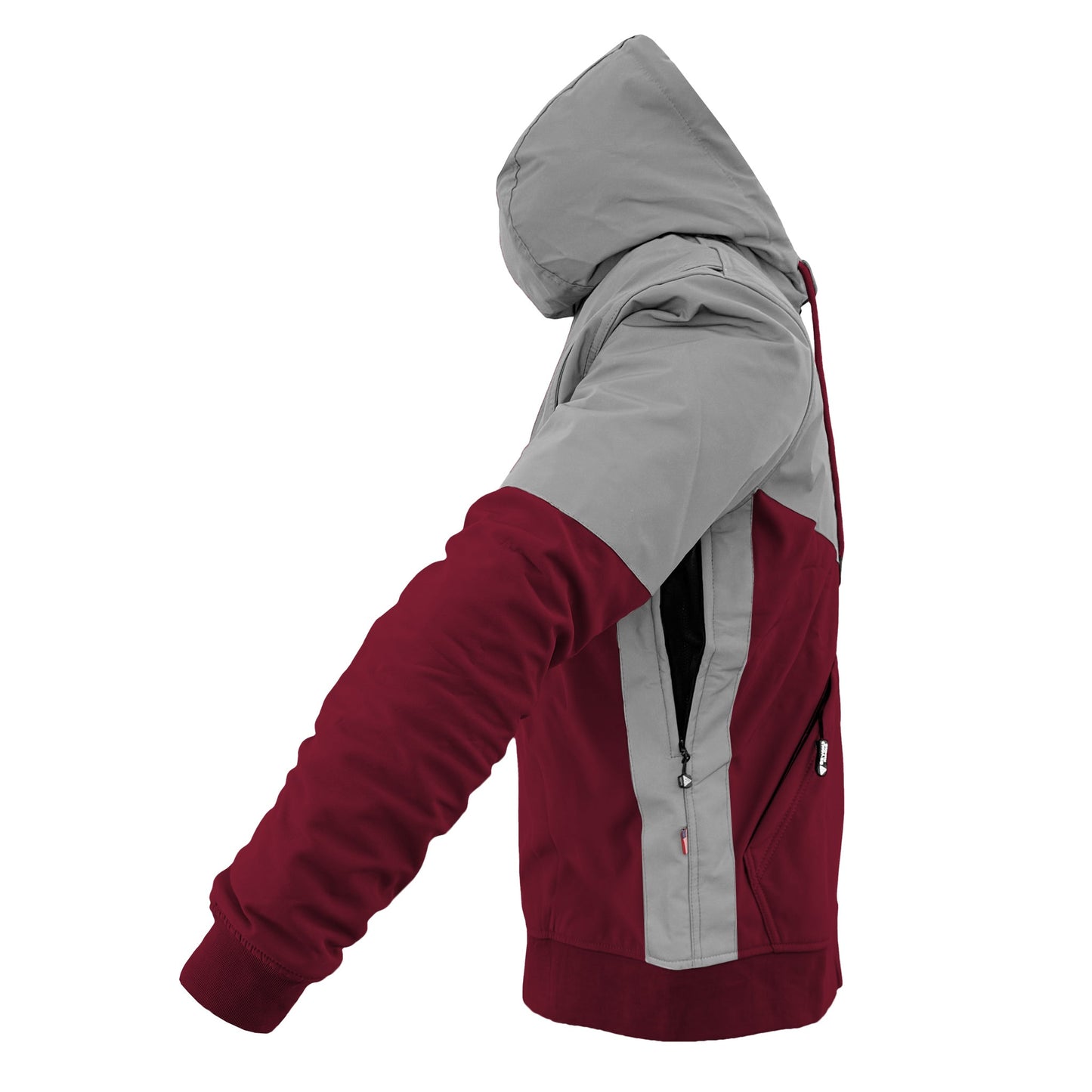 SoftShell Reflective Red Maroon Eclipse Hoodie