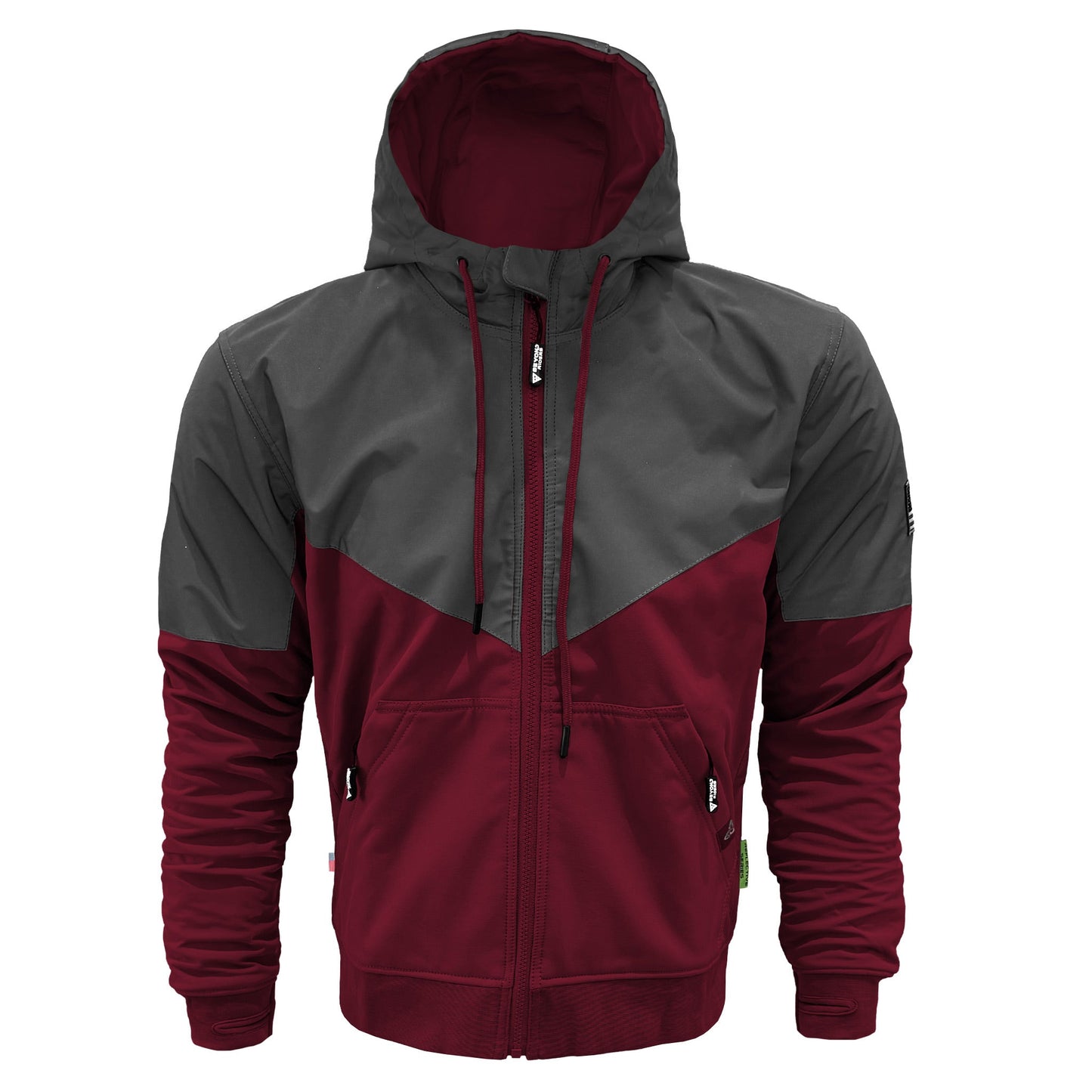 SoftShell Reflective Red Maroon Nebula Hoodie