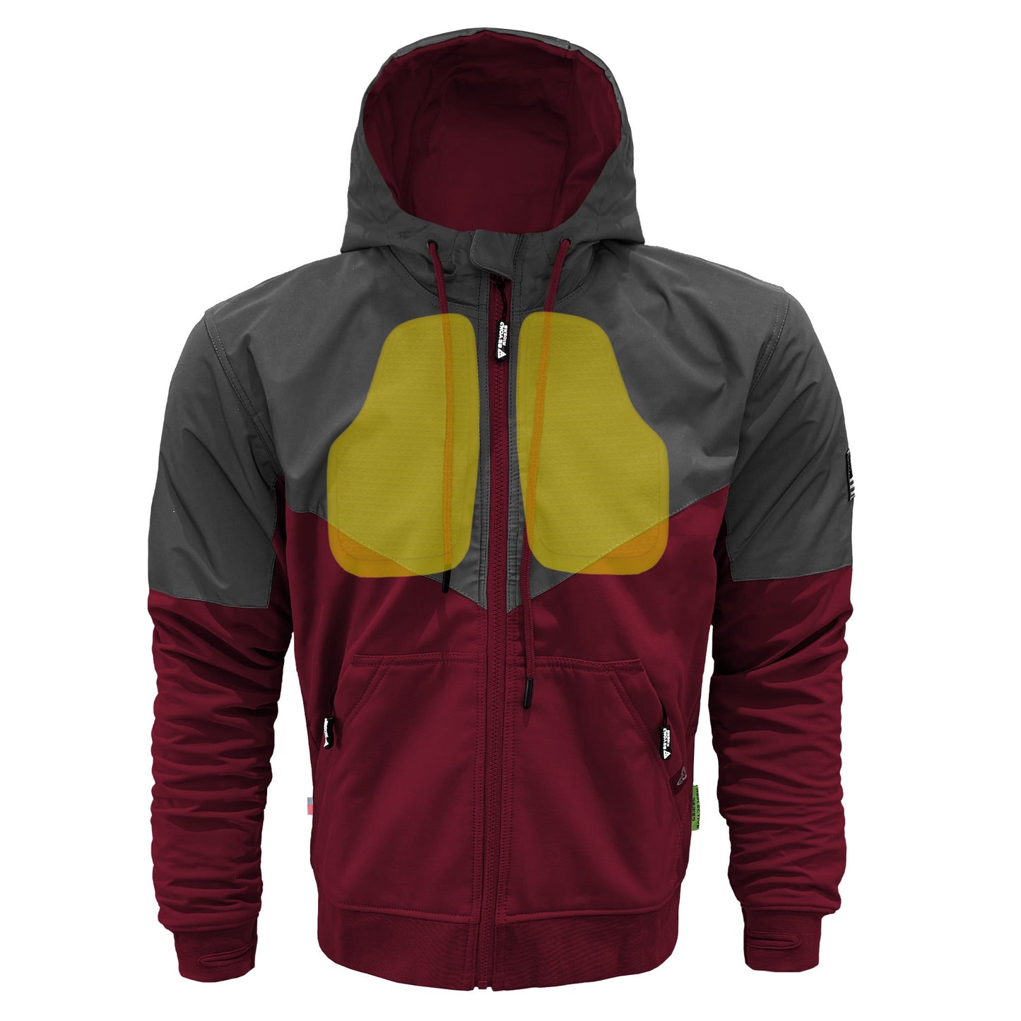 SoftShell Reflective Red Maroon Nebula Hoodie