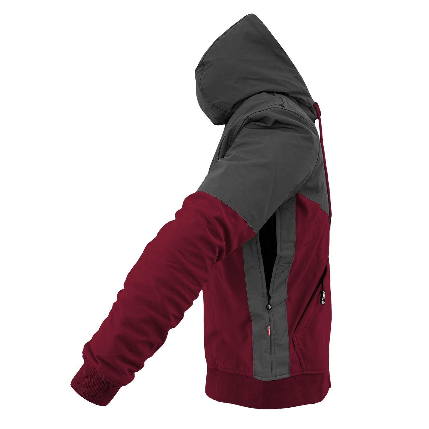 SoftShell Reflective Red Maroon Nebula Hoodie