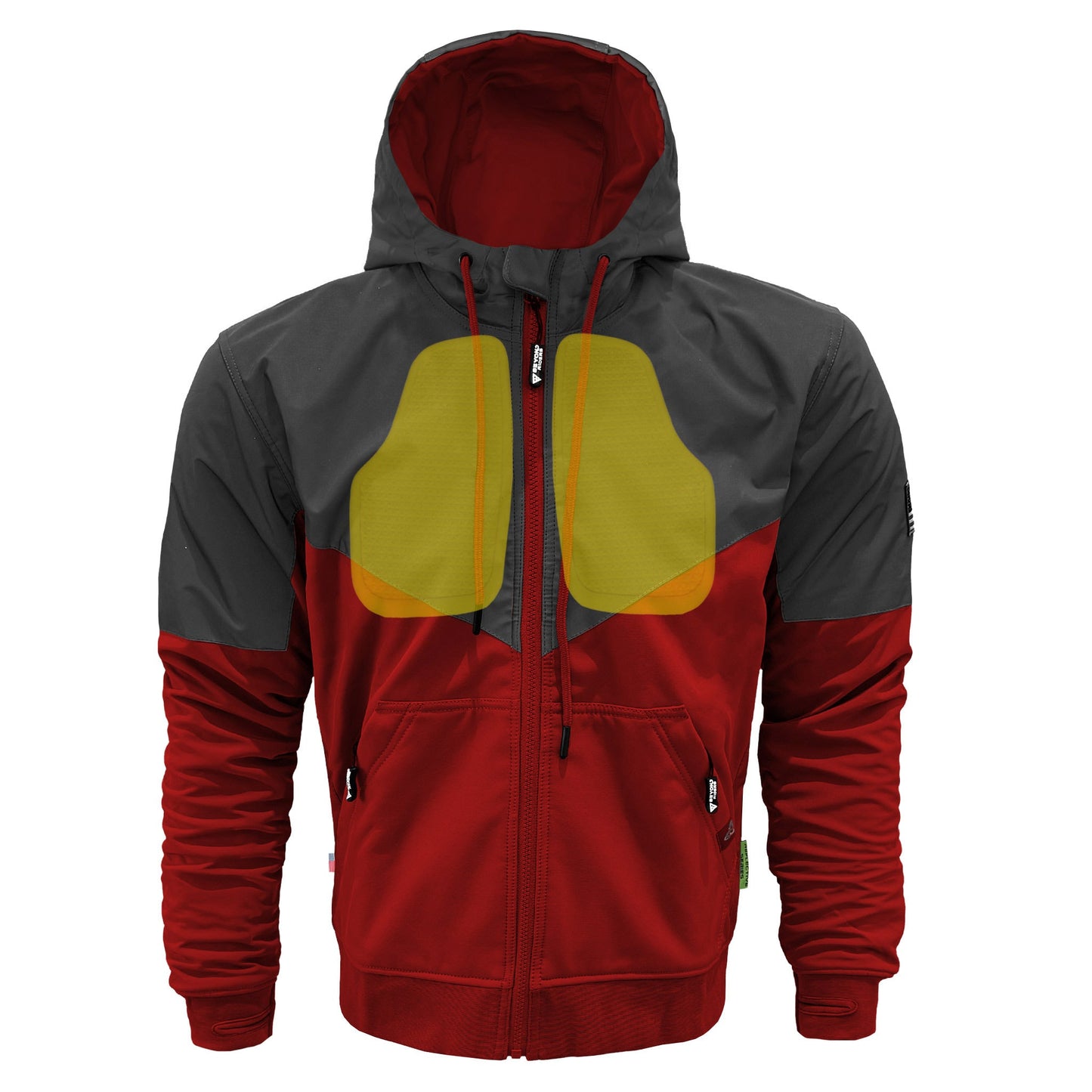 SoftShell Reflective Red Nebula Hoodie