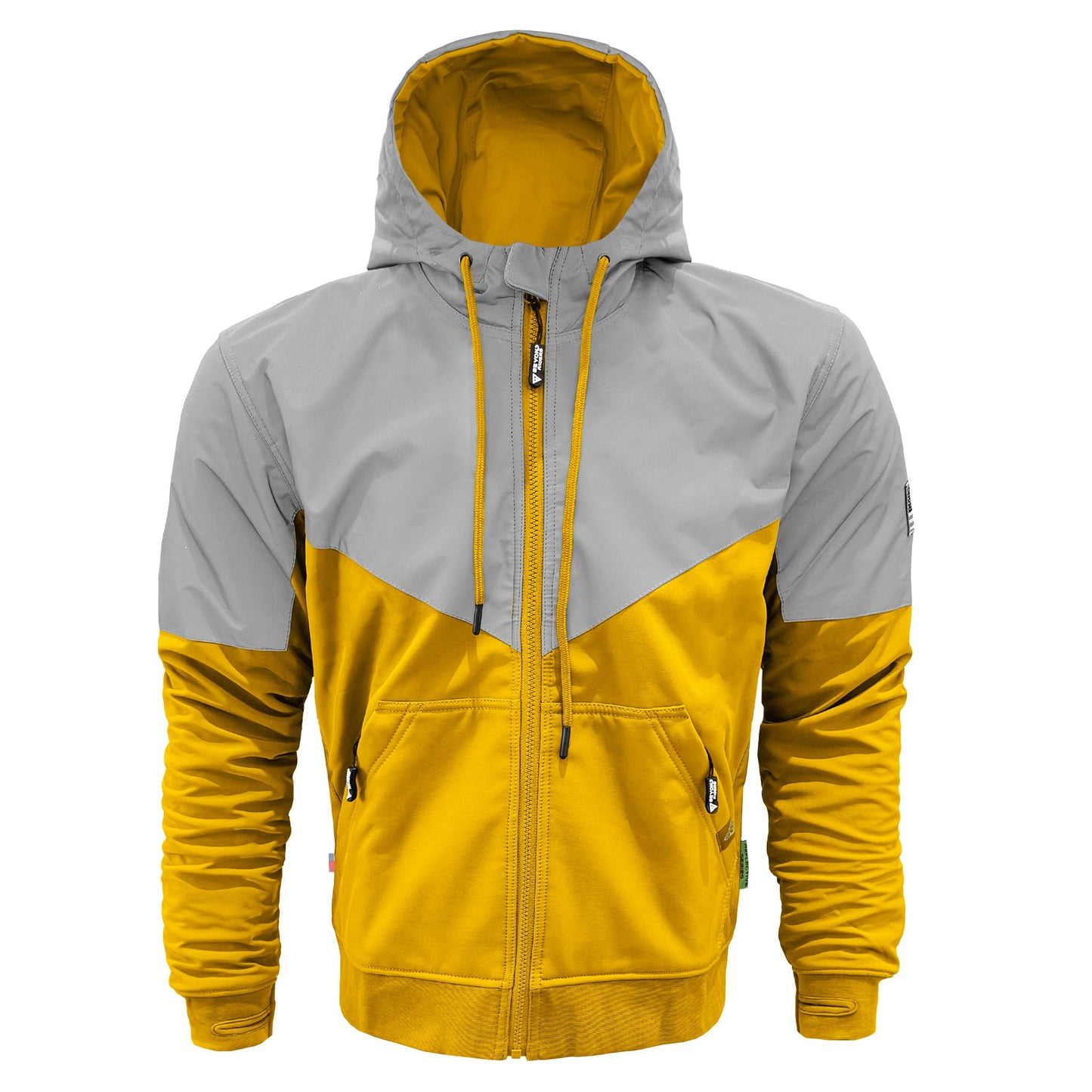 SoftShell Reflective Yellow Eclipse Hoodie