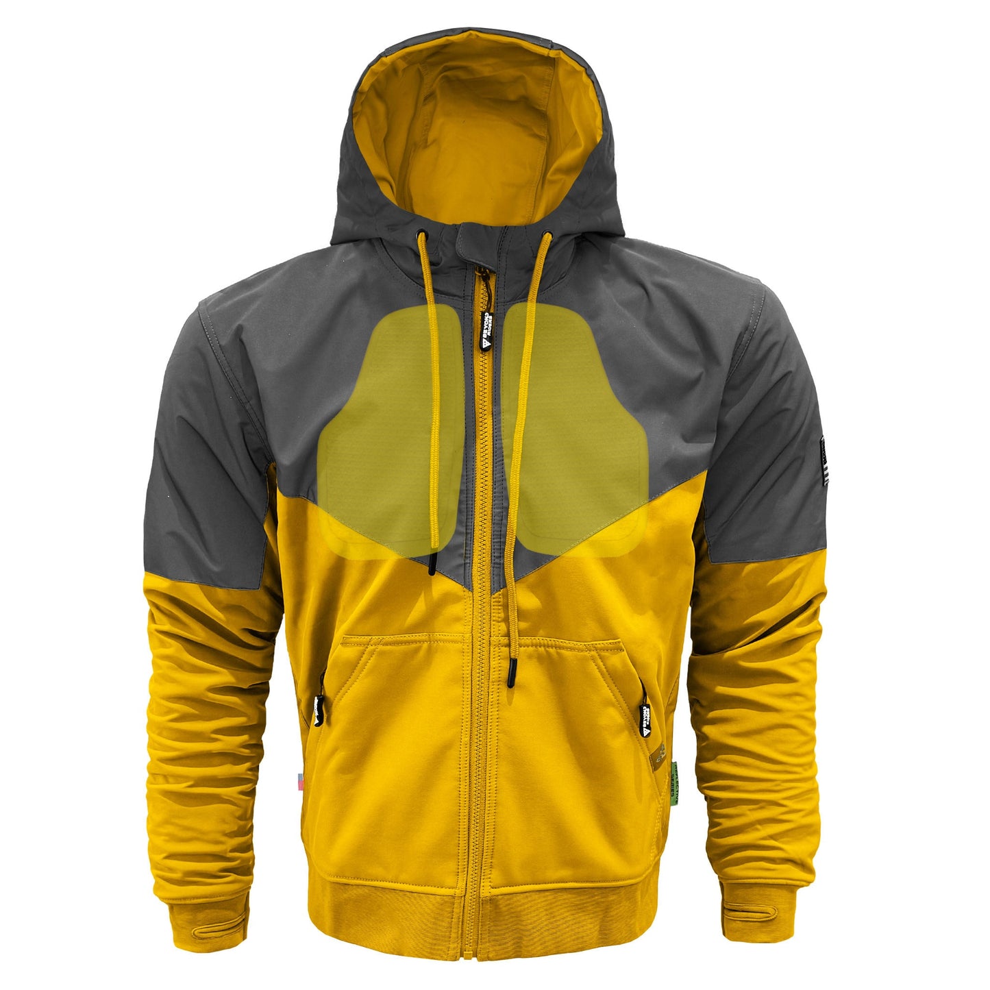 SoftShell Reflective Yellow Nebula Hoodie