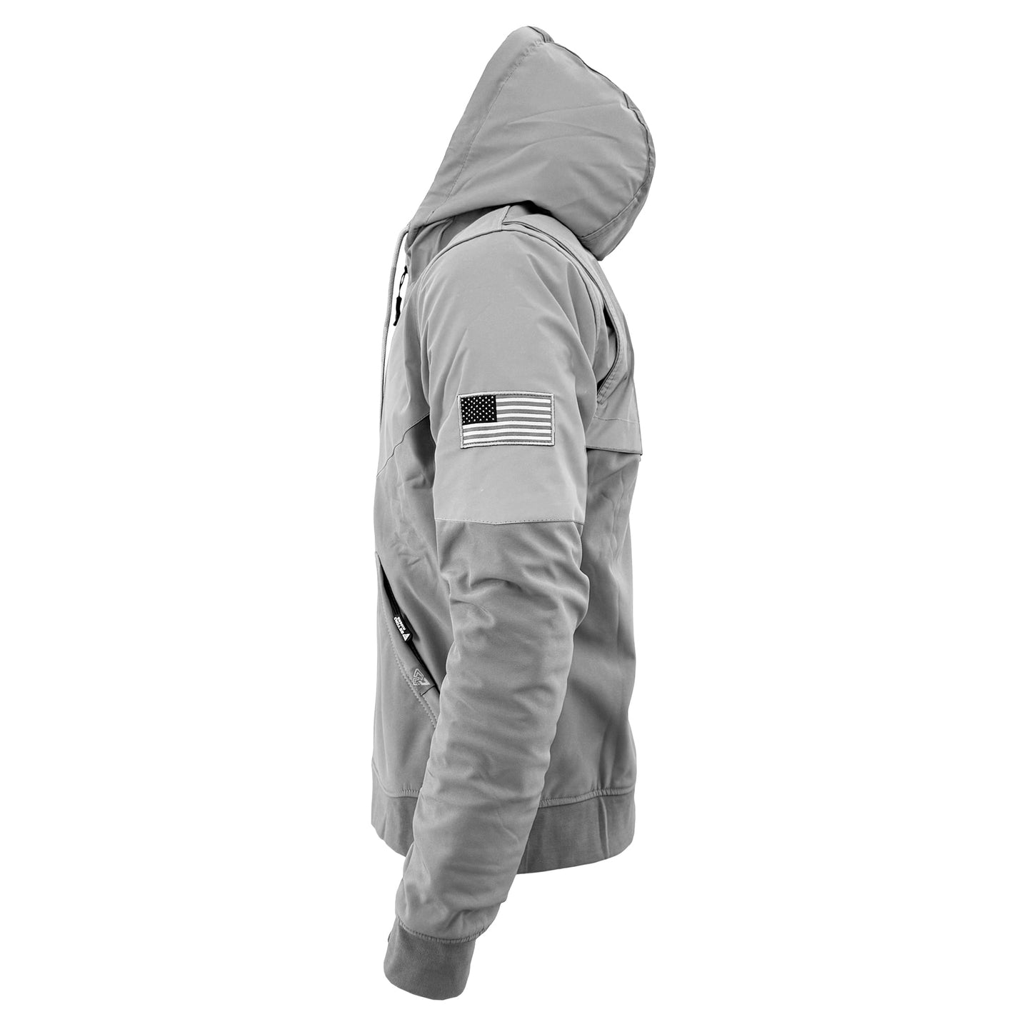 SoftShell Reflective "Twilight Titanium" Hoodie - Light Grey
