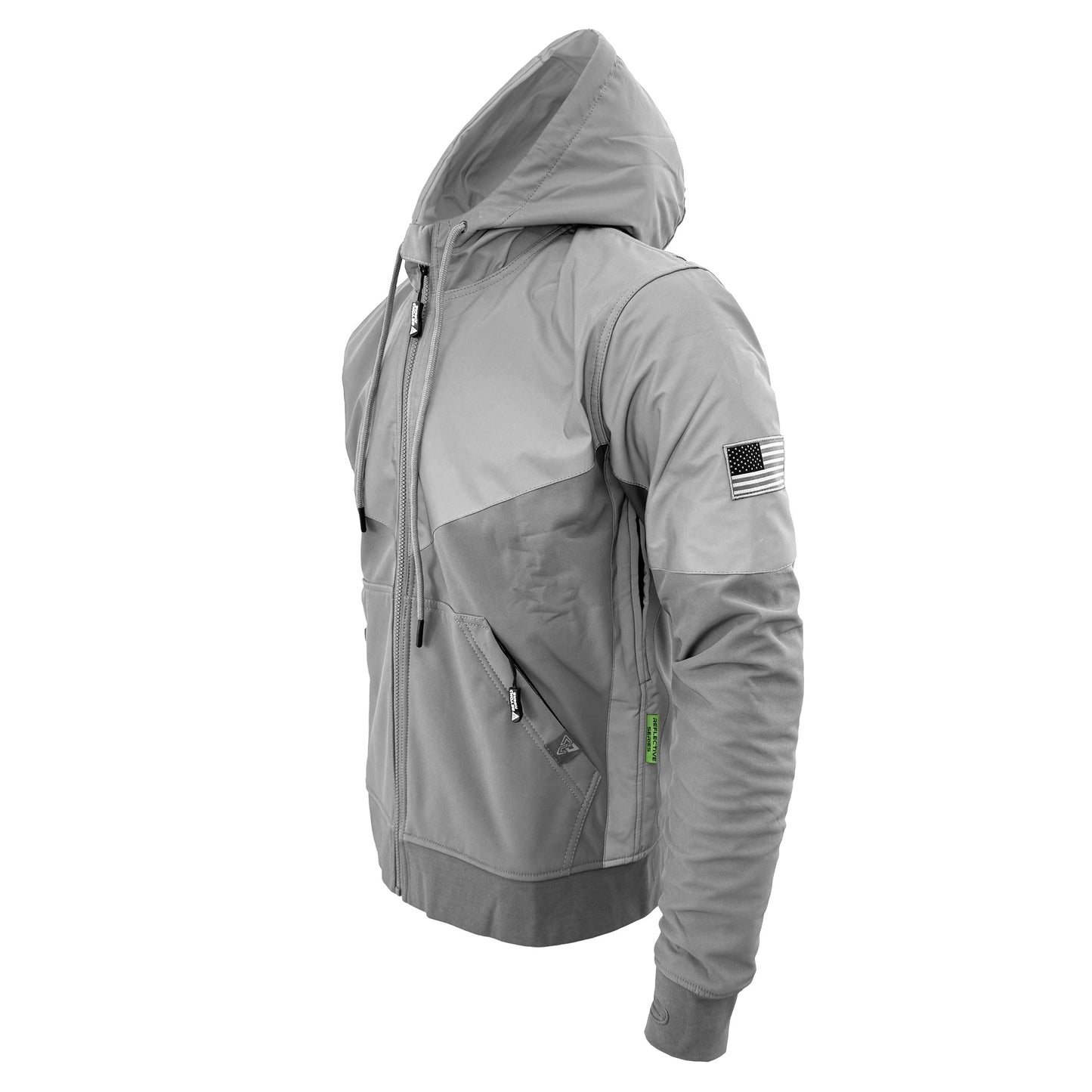 SoftShell Reflective "Twilight Titanium" Hoodie - Light Grey