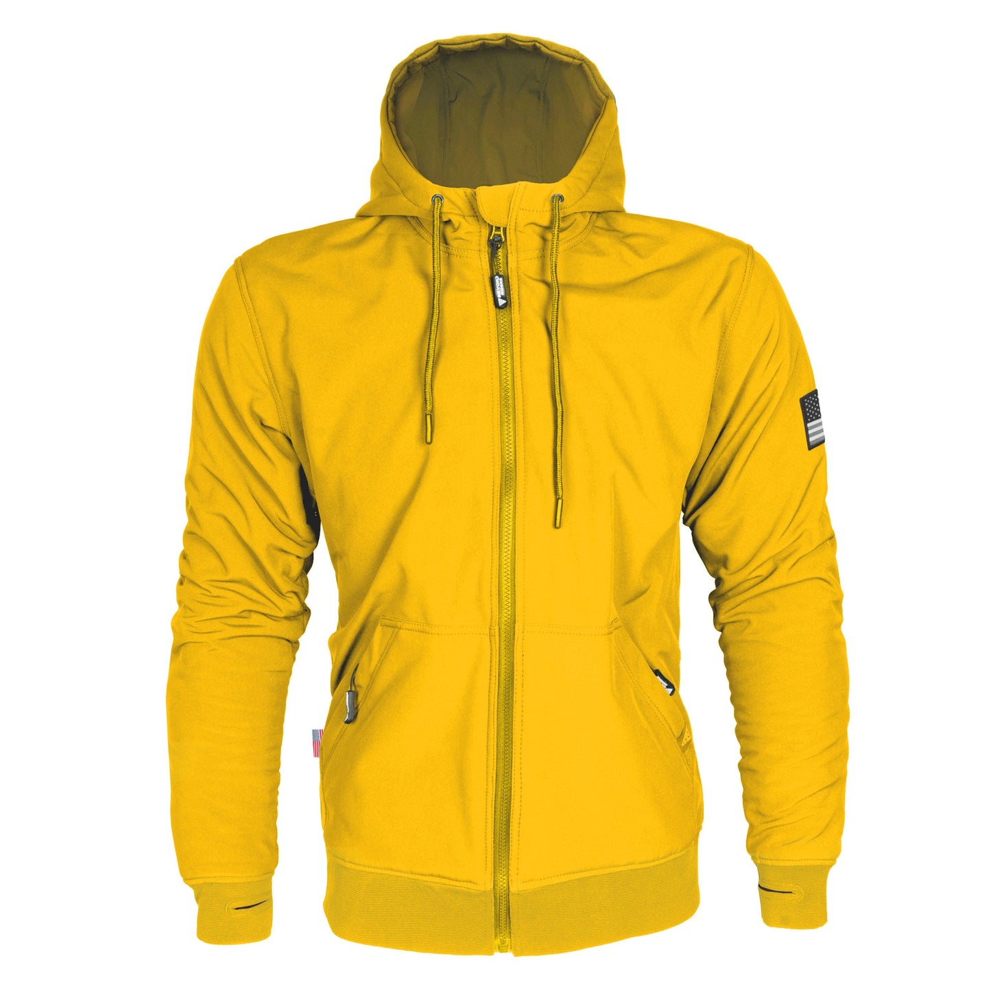 Protective SoftShell Unisex Hoodie - Yellow Matte