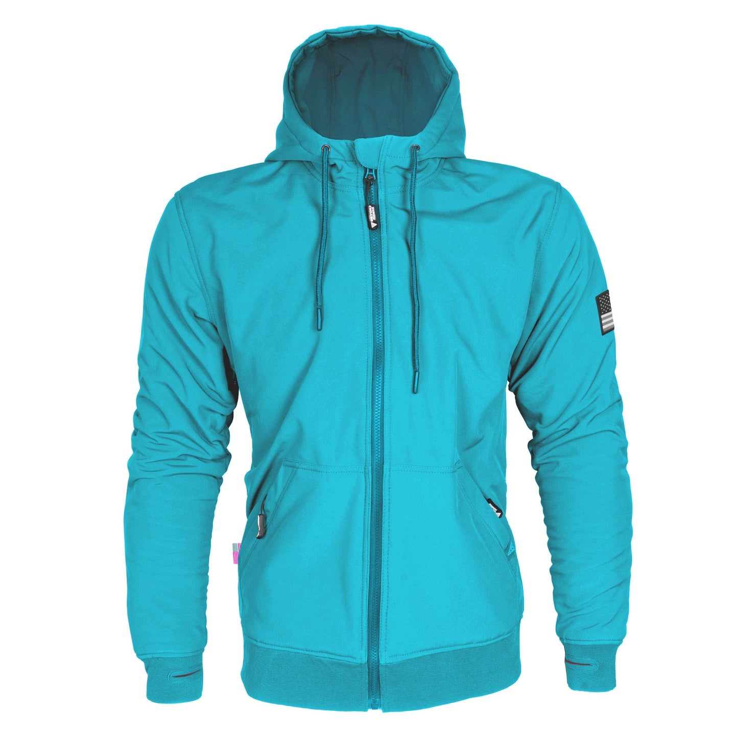 Protective SoftShell Unisex Hoodie - Arctic Blue Matte