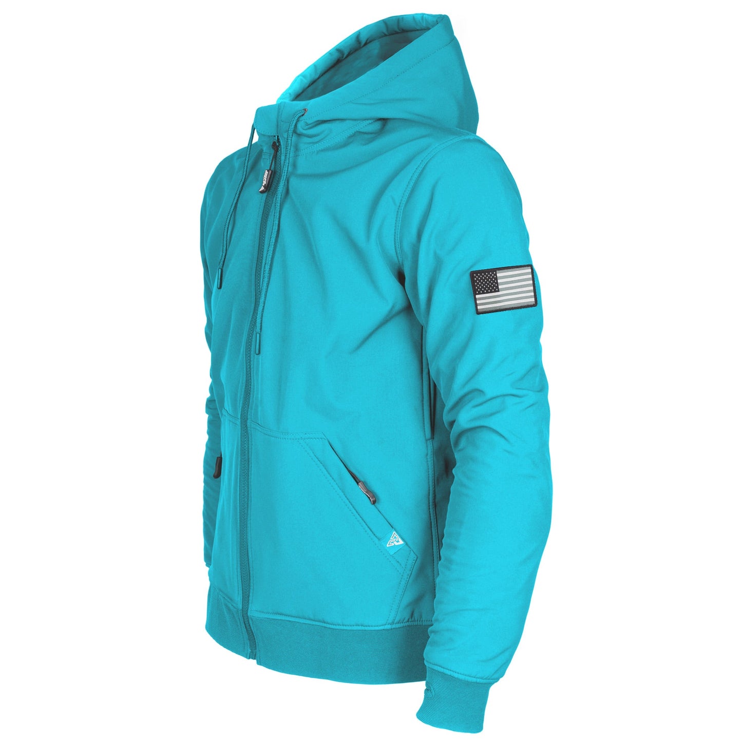 Protective SoftShell Unisex Hoodie - Arctic Blue Matte