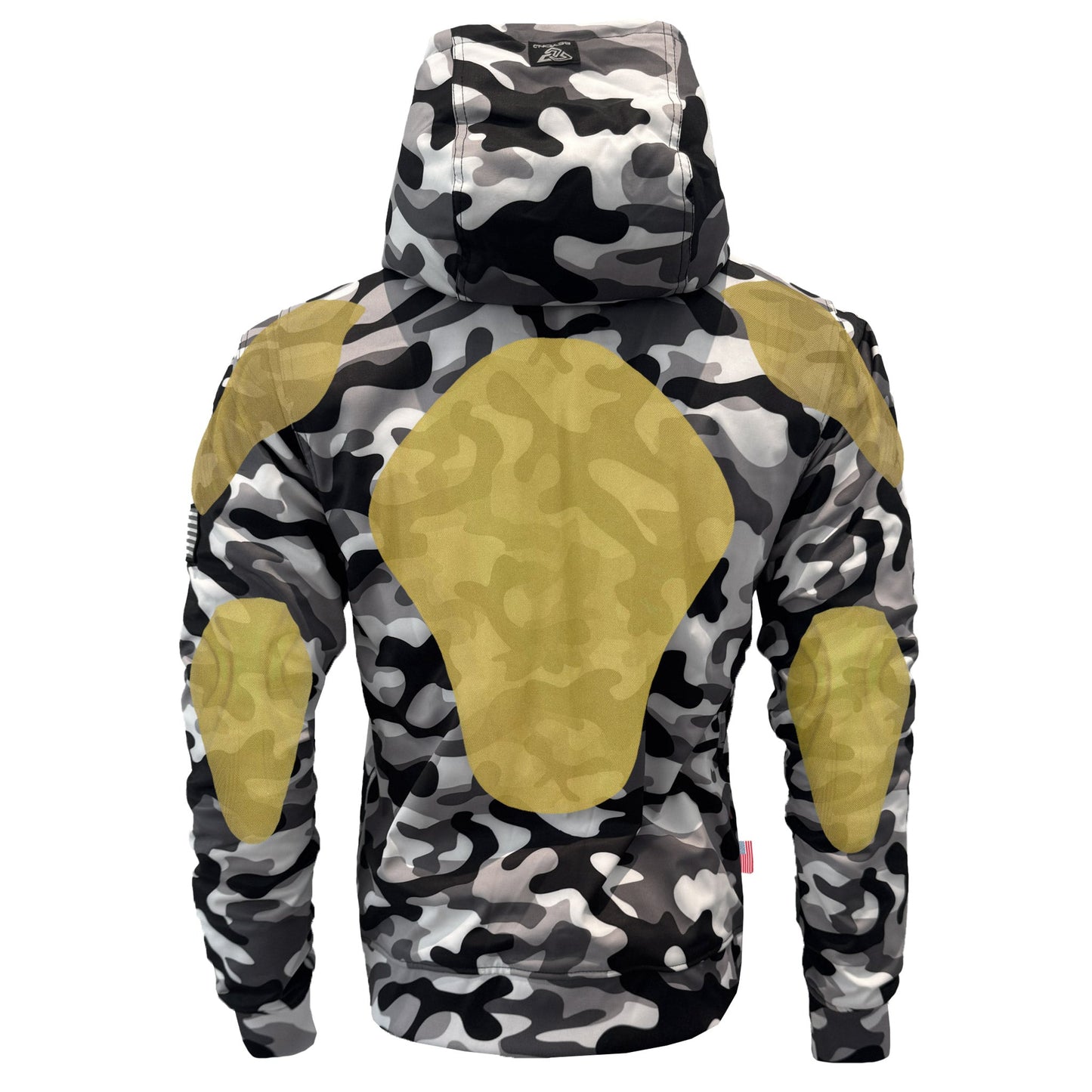 Protective SoftShell Unisex Camouflage Hoodie - "Snow Fox"