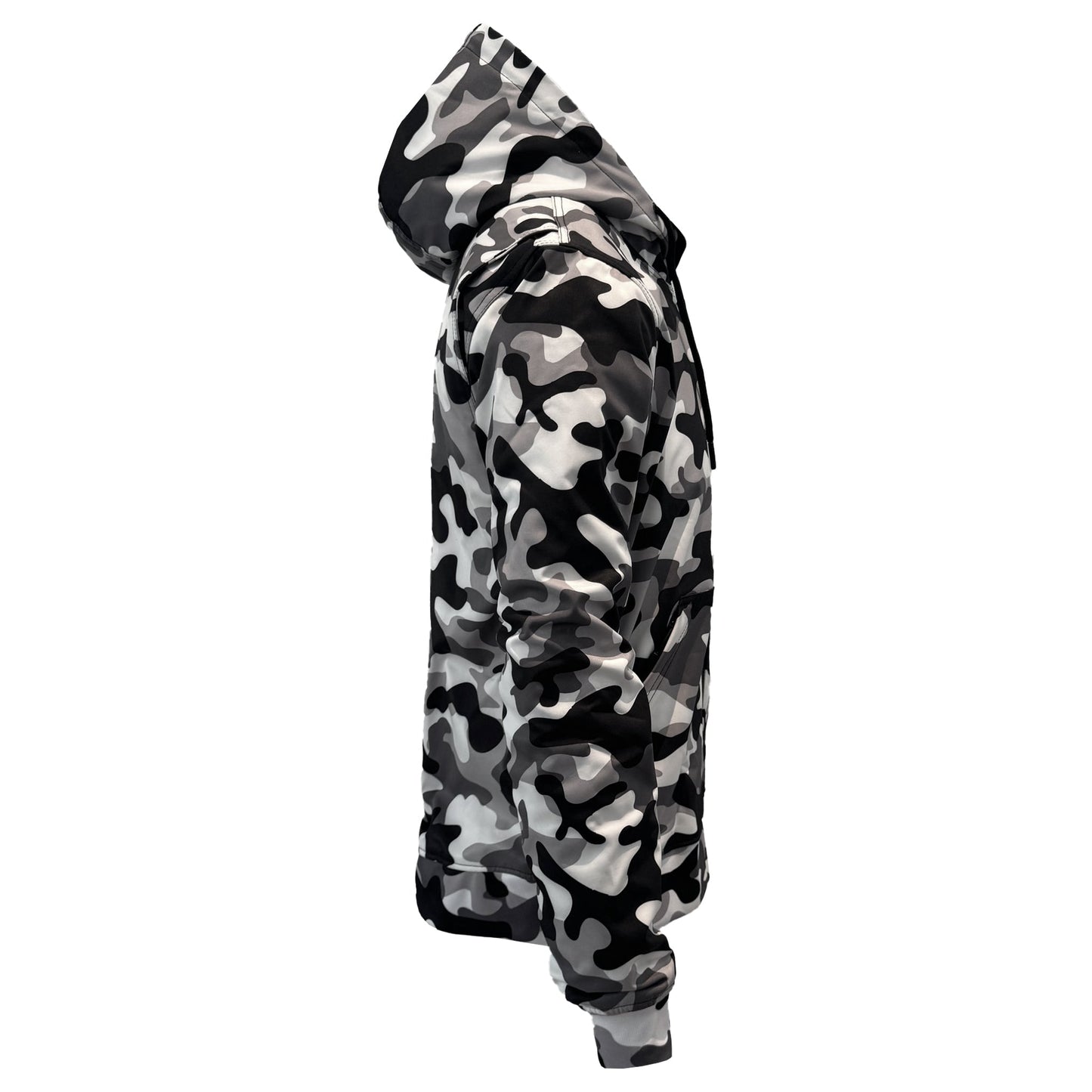 Protective SoftShell Unisex Camouflage Hoodie - "Snow Fox"