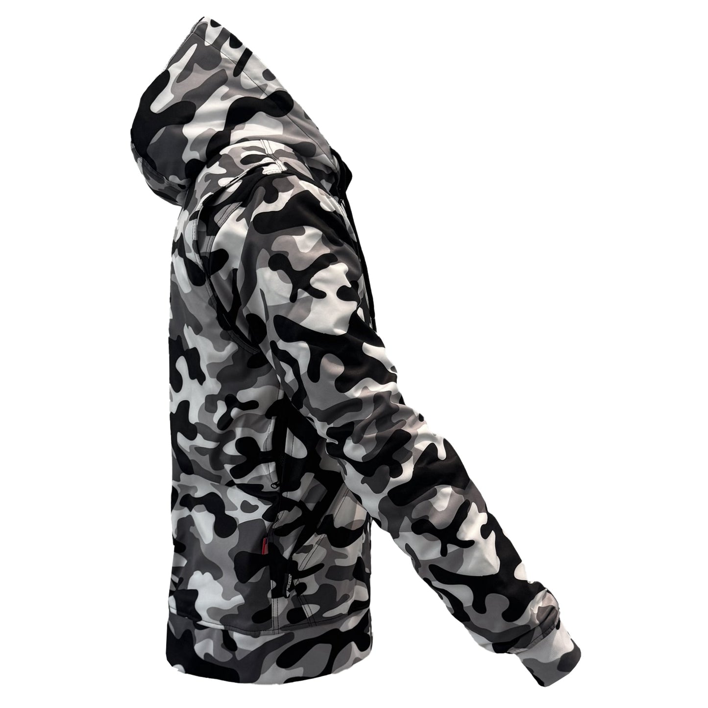 Protective SoftShell Unisex Camouflage Hoodie - "Snow Fox"