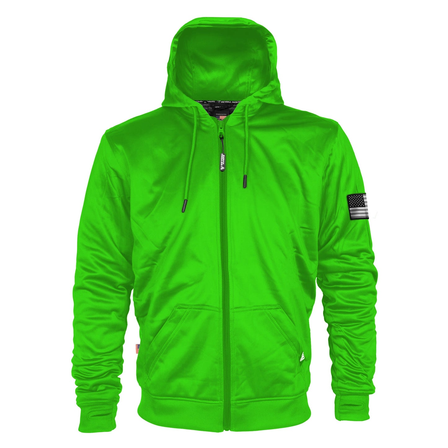 Green Solid Ultra Protective Hoodie
