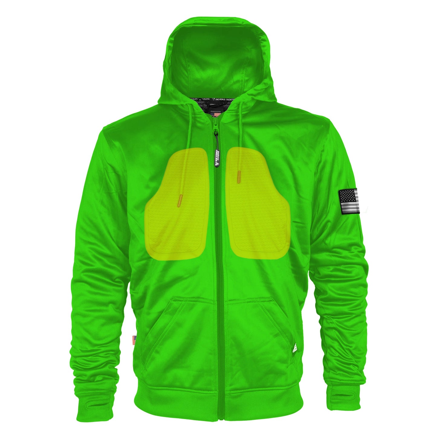 Green Solid Ultra Protective Hoodie