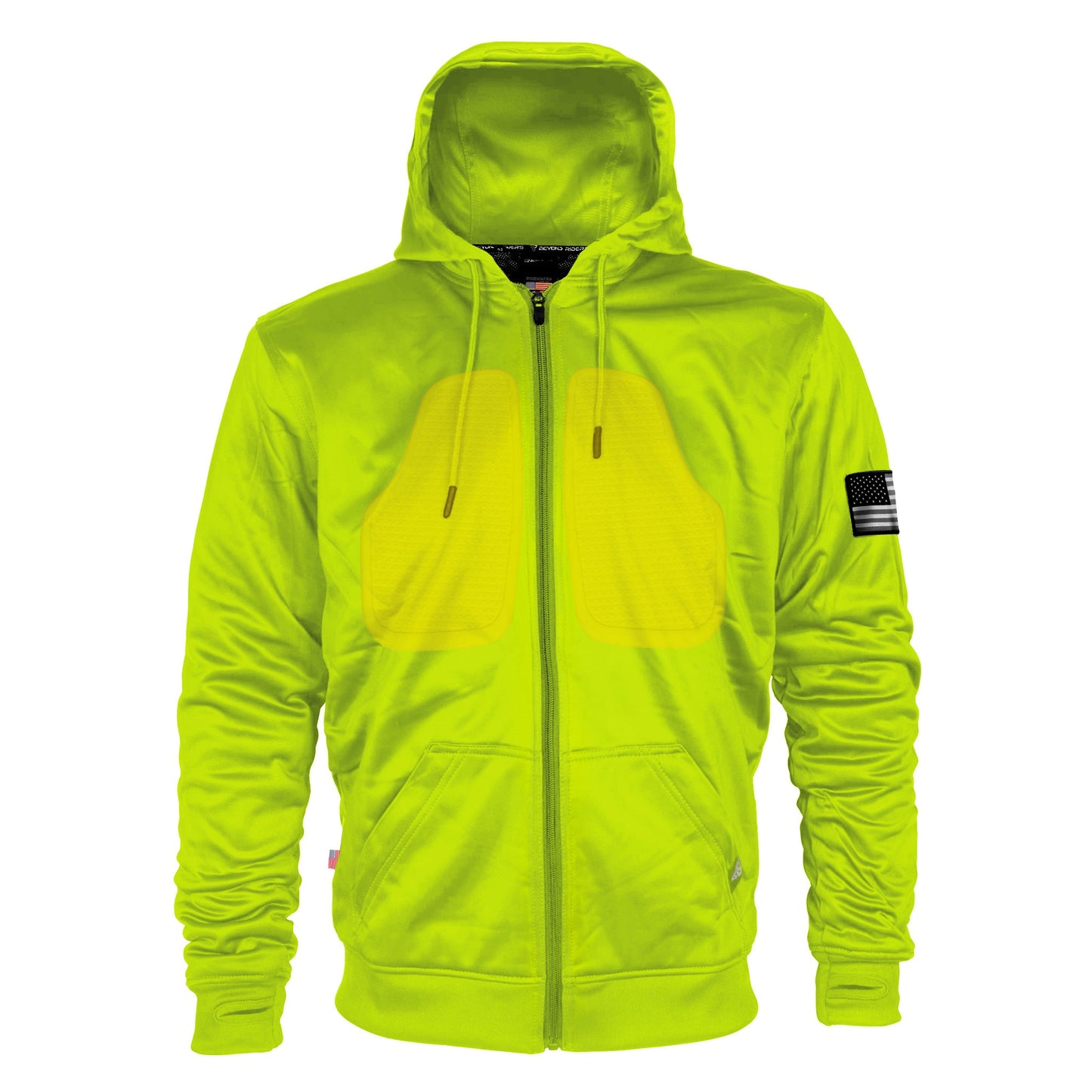 Hi Vis Green Solid Ultra Protective Hoodie