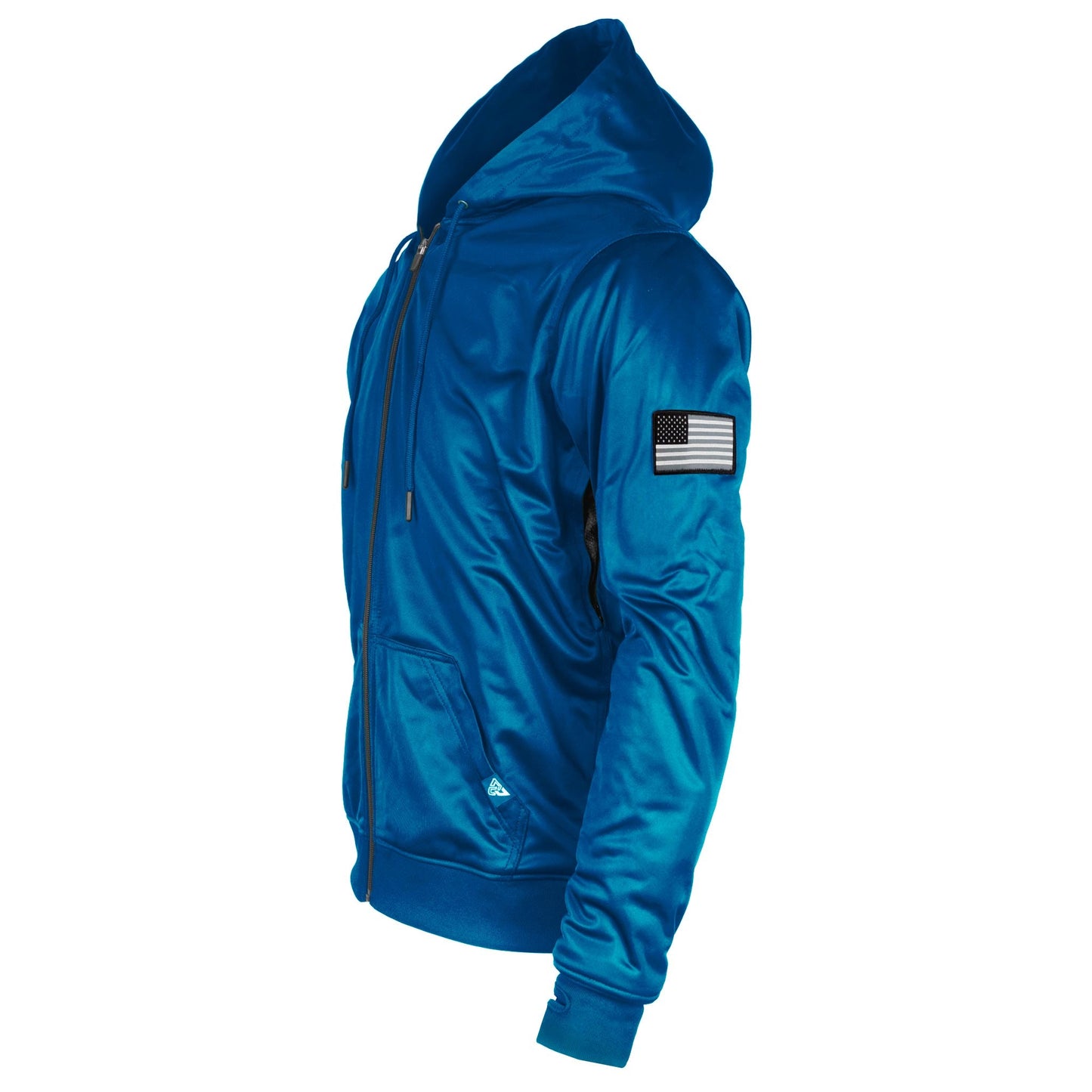 Teal Solid Ultra Protective Hoodie with Pads