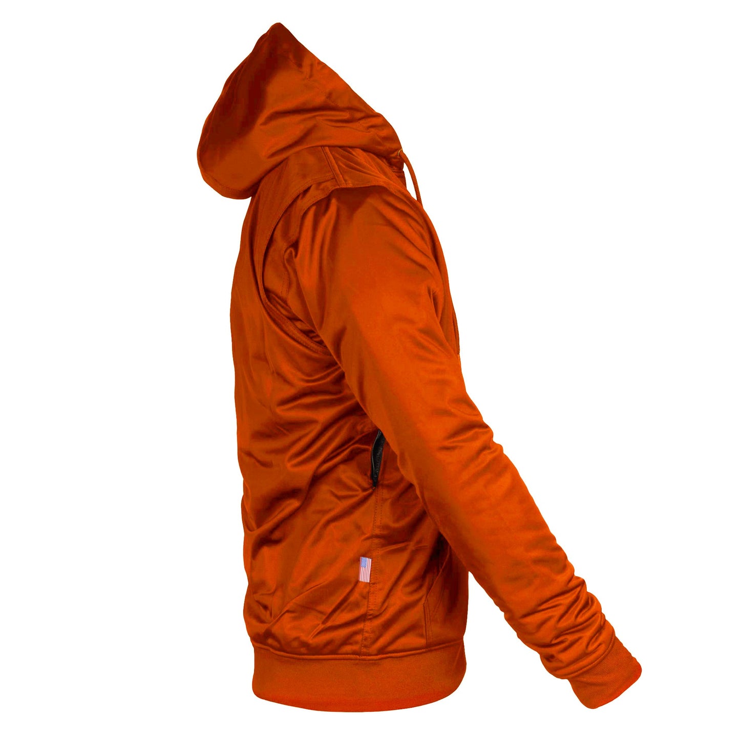 Orange Solid Ultra Protective Hoodie with Pads