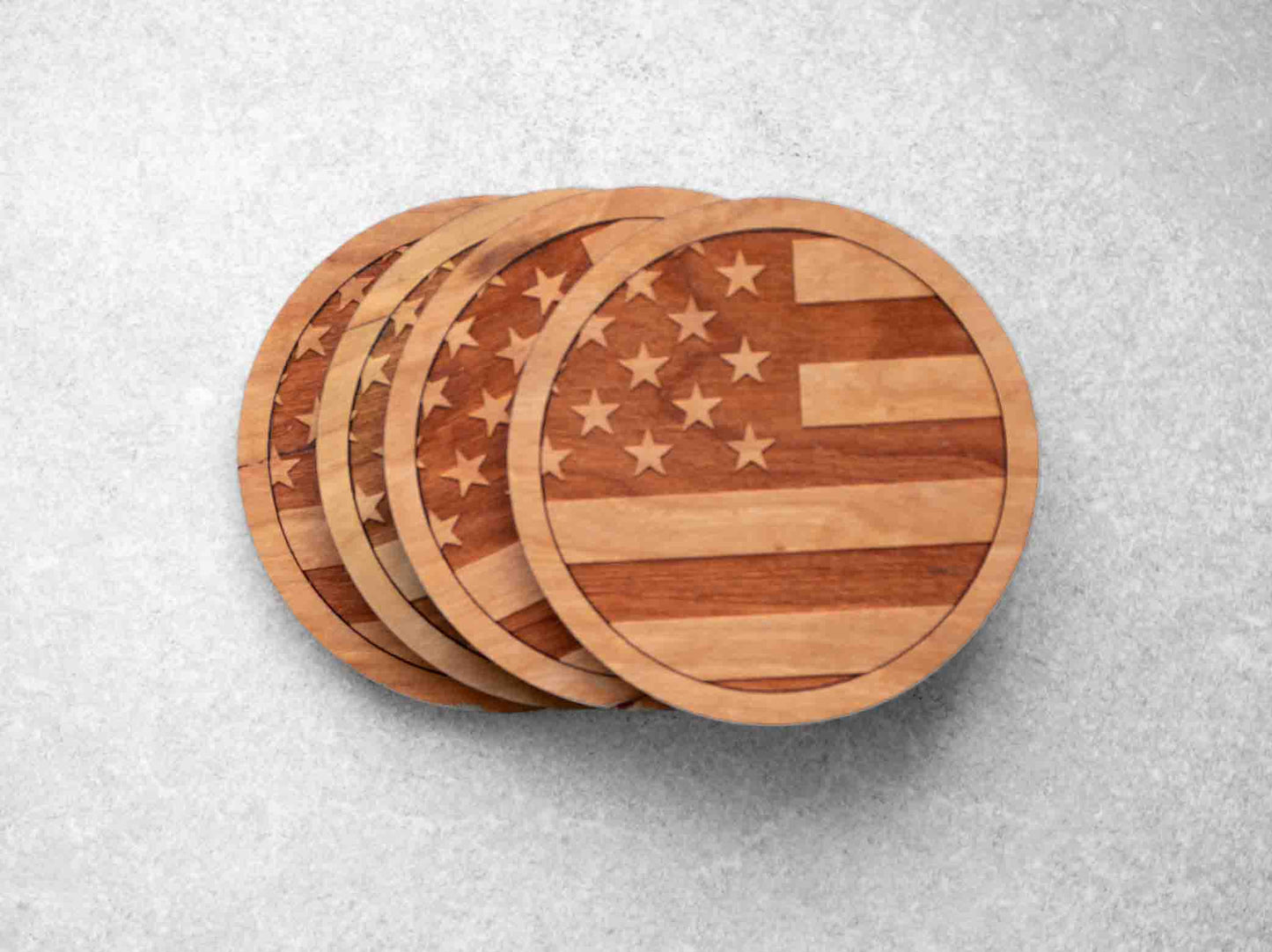 American Flag Coasters