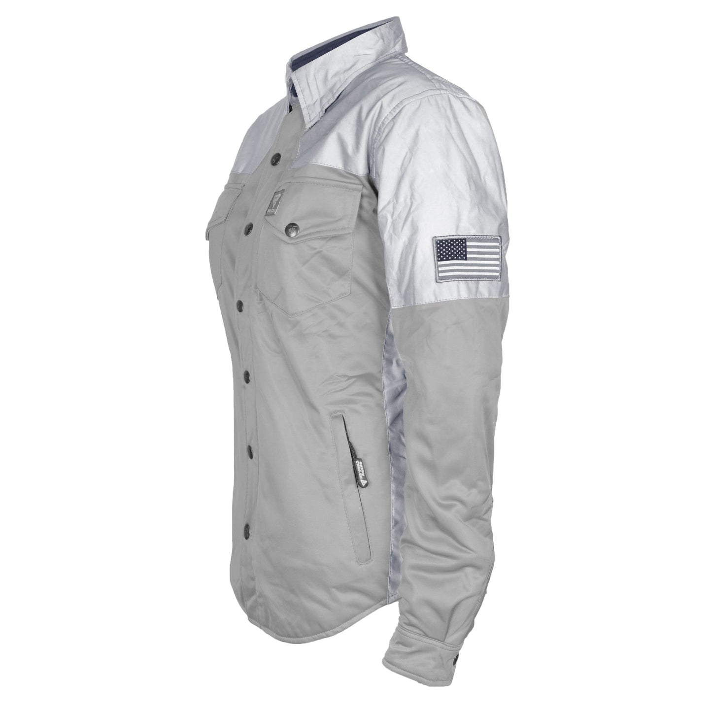 Ultra Reflective Shirt "Twilight Titanium" for Women - Gray and Silver