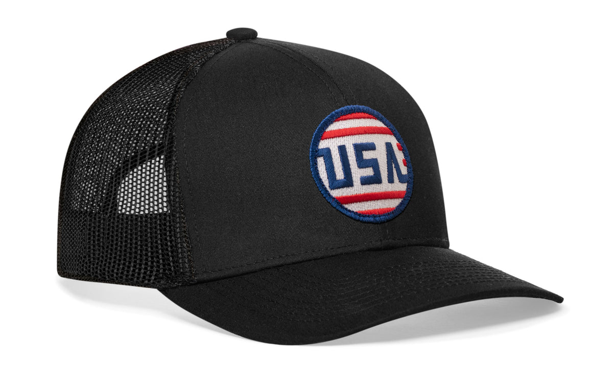 USA Stripes Trucker Hat  |  America Snapback