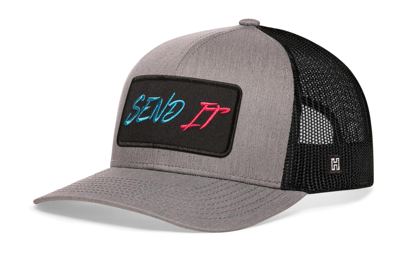 Send It Trucker Hat  |  Gray-Black  Snapback