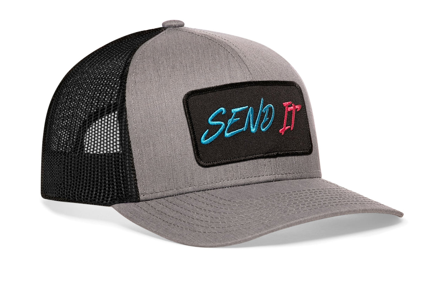 Send It Trucker Hat  |  Gray-Black  Snapback