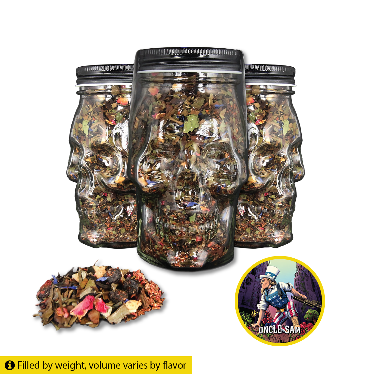 Uncle Sam | Strawberry, Apple & Blueberry | White Tea | Caffeinated