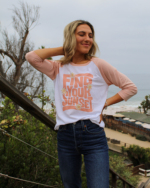 Koloa Groovy Find Your Sunset 3/4-Sleeve T-Shirt