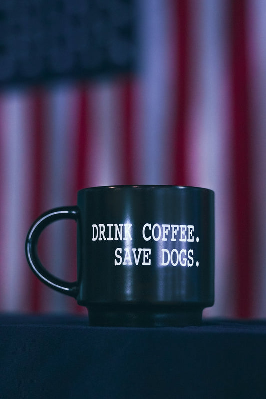Drink Coffee Save Dogs 14oz Mug