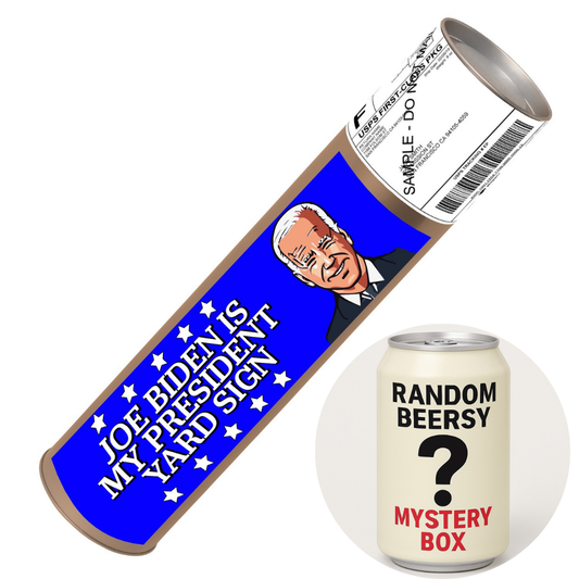 Joe Biden Is My President Prank Package: Includes a FREE Mystery Beersy Can Cooler