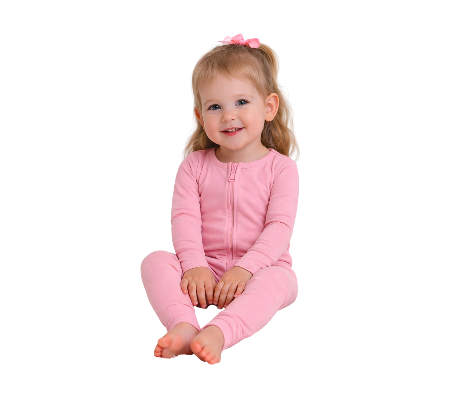In The Pink, Bamboo Zipper Footie
