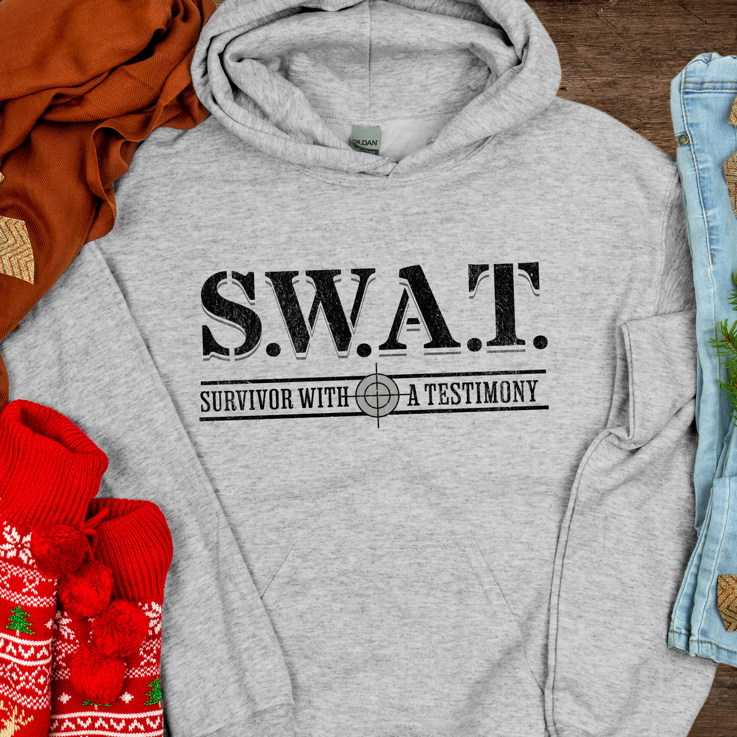 Recovery Hoodie | Inspiring Sobriety |  S.W.A.T. - Survivor With a Testimony