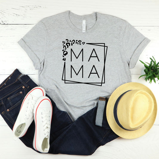 Leopard Mama Square T-Shirt