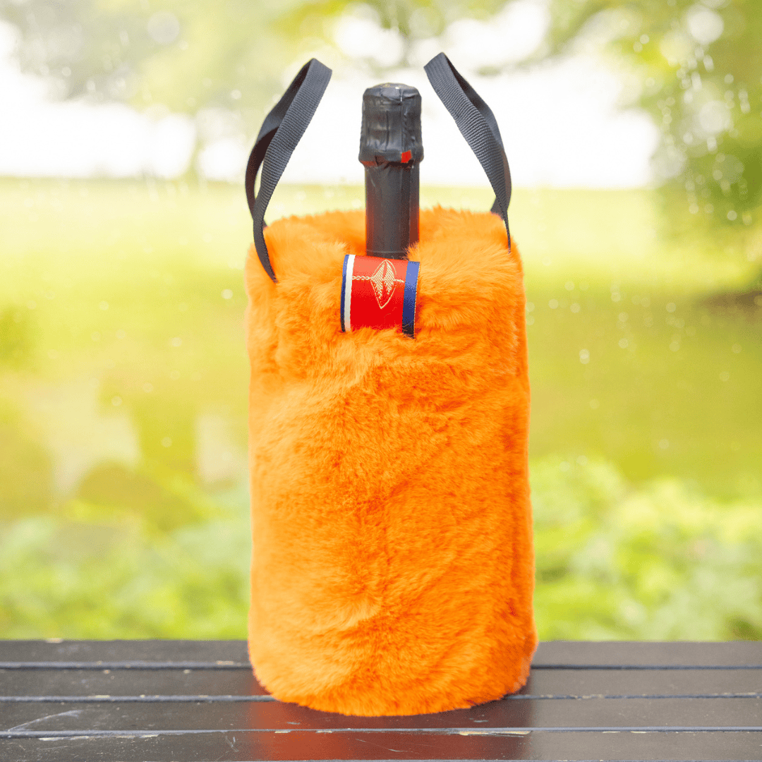 Faux Fur Wine Tote
