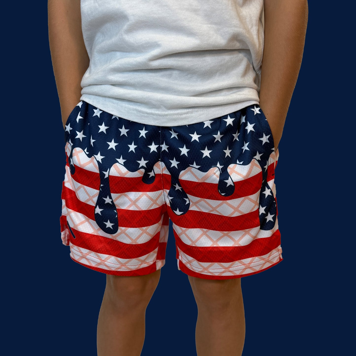 USA Flag Ice Cream Shorts